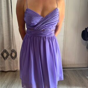 Hailey Logan Lavender cut-out Dress